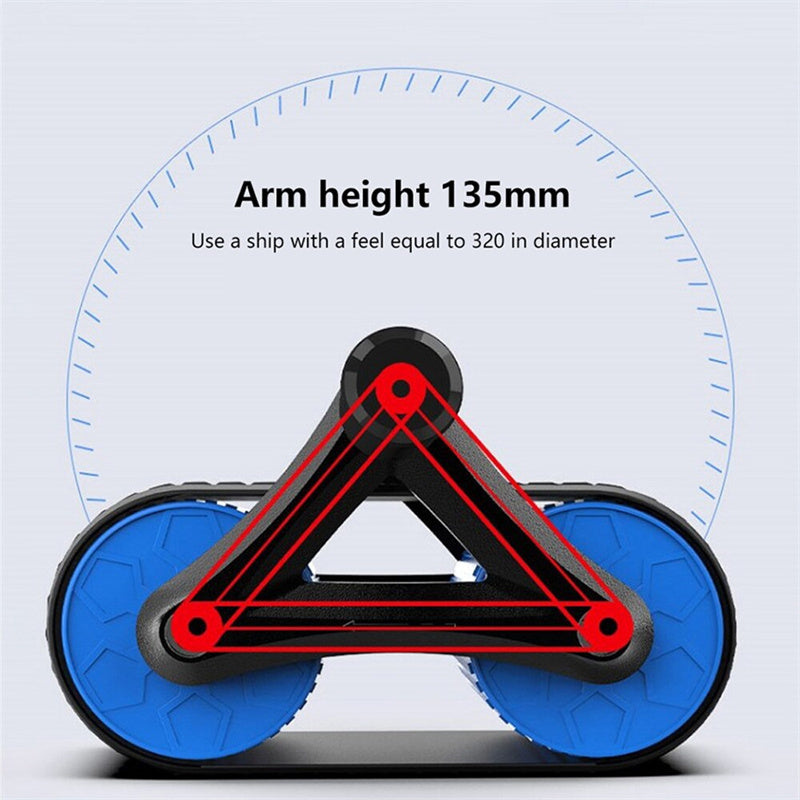 AbFlex Pro - Double Wheel Ab Roller with Automatic Springback