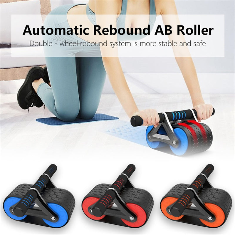 AbFlex Pro - Double Wheel Ab Roller with Automatic Springback
